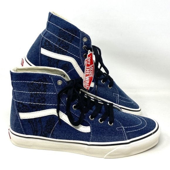 Vans Other - VANS Sk8-Hi Tapered High Top Denim Navy Canvas Men’s Sneakers Skate VN0A5KRUNAV